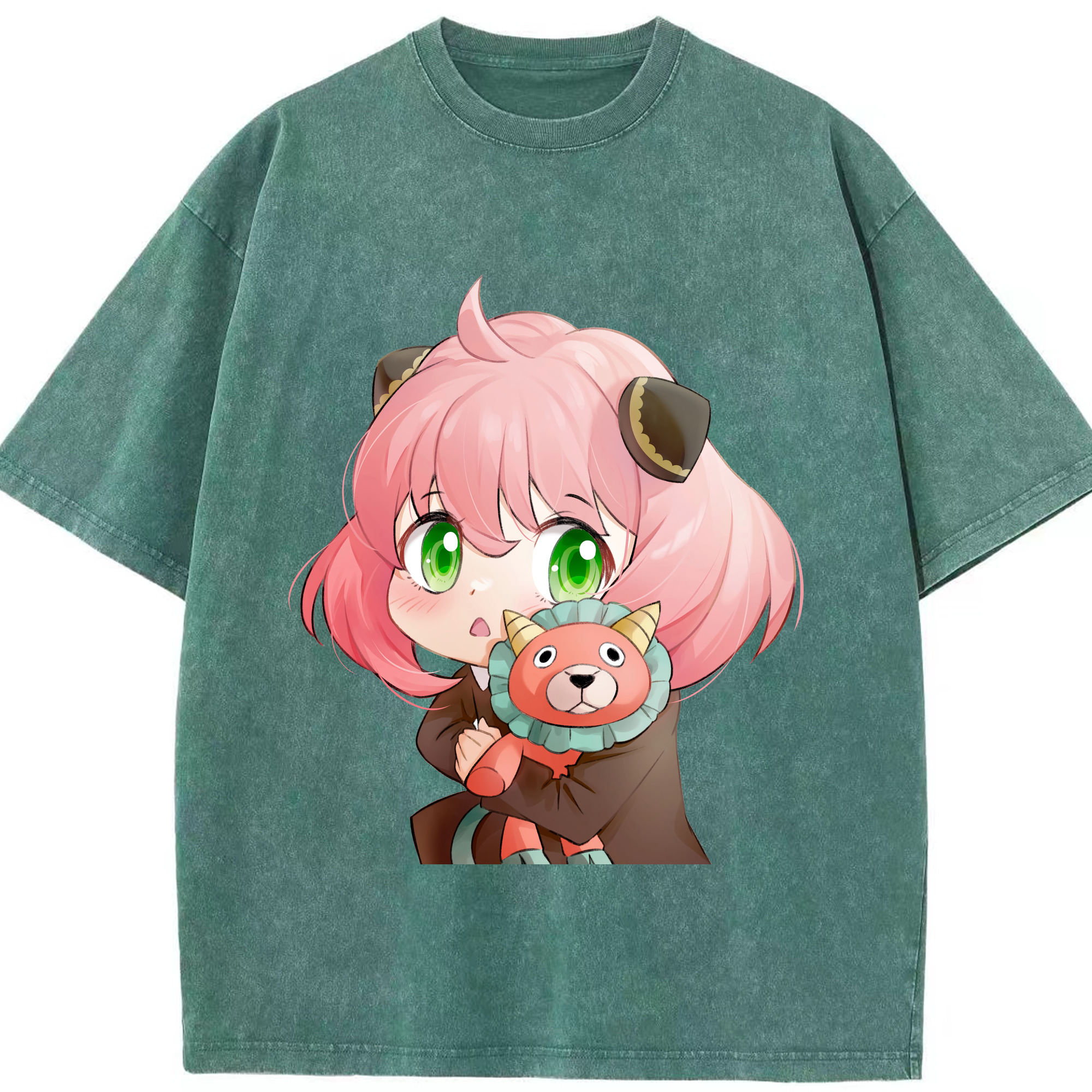 （画像用） SPY×FAMILY间谍家家酒 綿100% ヴィンテージ風 半袖Tシャツ（フロントプリント）